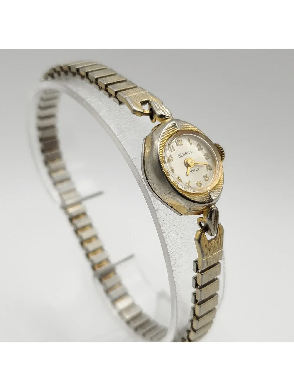 Benrus 17 Jewel Mechanical Womens Watch 16mm For Parts Or Repair